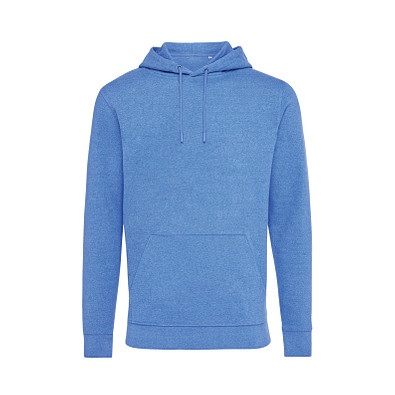 Iqoniq Torres ungefärbter Hoodie aus recycelter Baumwolle, heather blue, XL