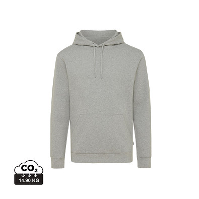 Iqoniq Torres ungefärbter Hoodie aus recycelter Baumwolle, heather grey, S