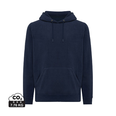 Iqoniq Trivor Mikrofleece-Kapuzenjacke aus recyc. Polyester, navy blau, L