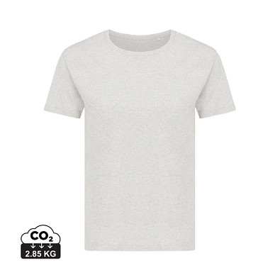Iqoniq Yala Damen T-Shirt aus recycelter Baumwolle, ungefärbte helles Grau, XXXL