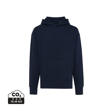 Iqoniq Yoho Relax-Hoodie aus recycelter Baumwolle, navy blau, XS