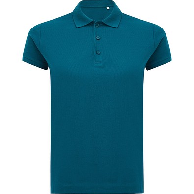 IQONIQ Yosemite Damen Piqué-Poloshirt aus rec. Baumwolle, dark teal, XL