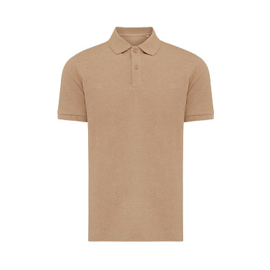 Iqoniq Yosemite PiquÃ©-Poloshirt aus recycelter Baumwolle, heather brown, S