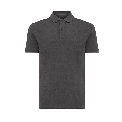 Iqoniq Yosemite PiquÃ©-Poloshirt aus recycelter Baumwolle, ungefärbtes Anthrazit, XL