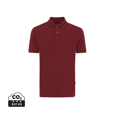 Iqoniq Yosemite Piqué-Poloshirt aus recycelter Baumwolle, burgundy, XXXL