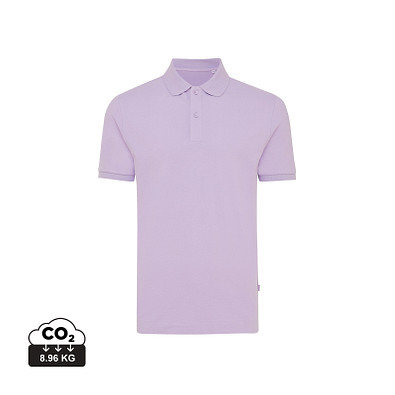 Iqoniq Yosemite Piqué-Poloshirt aus recycelter Baumwolle, lavender, XXL