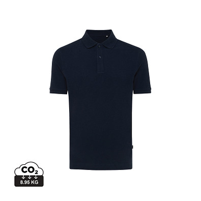 Iqoniq Yosemite Piqué-Poloshirt aus recycelter Baumwolle, navy blau, S