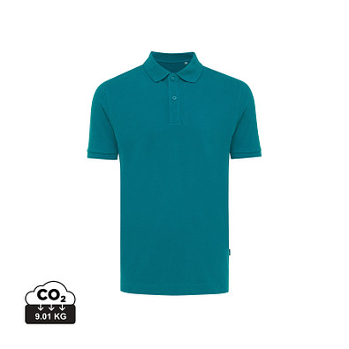 Iqoniq Yosemite Piqué-Poloshirt aus recycelter Baumwolle, verdigris, XXS