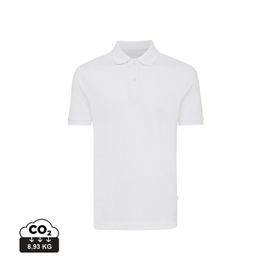 Iqoniq Yosemite Piqué-Poloshirt aus recycelter Baumwolle, weiß, 5XL