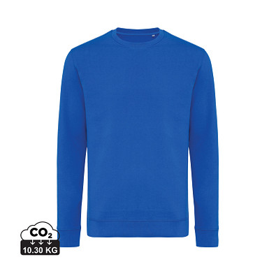 Iqoniq Zion Rundhals-Sweater aus recycelter Baumwolle, Königsblau, XL