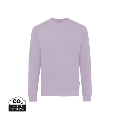Iqoniq Zion Rundhals-Sweater aus recycelter Baumwolle, lavender, L