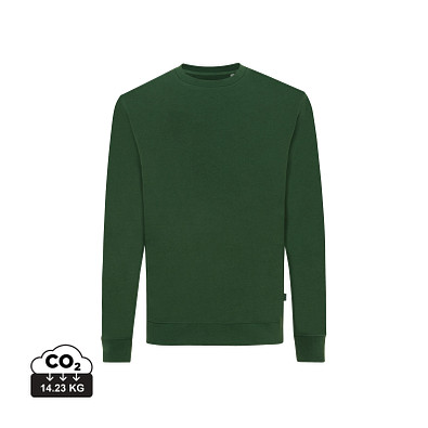 Iqoniq Zion Rundhals-Sweater aus recycelter Baumwolle, waldgrün, XL