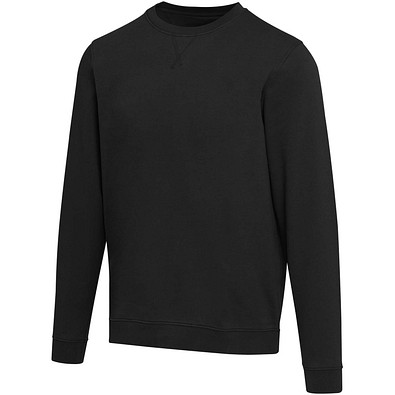 Jasper 280 g/m² Pullover mit Rundhalsausschnitt aus recycelter Bio Baumwolle (OCS), unisex, schwarz, 3XL