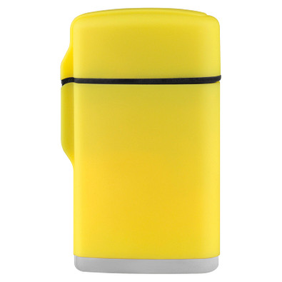 Jet-Flame Feuerzeug Rubber, gelb