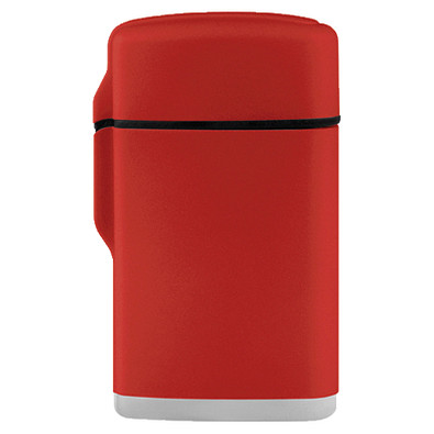 Jet-Flame Feuerzeug Rubber, rot
