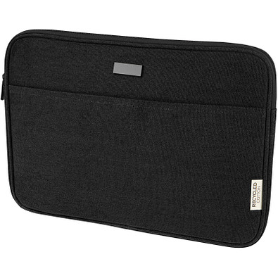 Joey 14 Zoll Laptophülle aus GRS recyceltem Canvas 2 L, schwarz