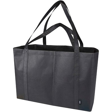 Jumbo Extra große Tragetasche aus recyceltem GRS Non Woven 65 L, schwarz