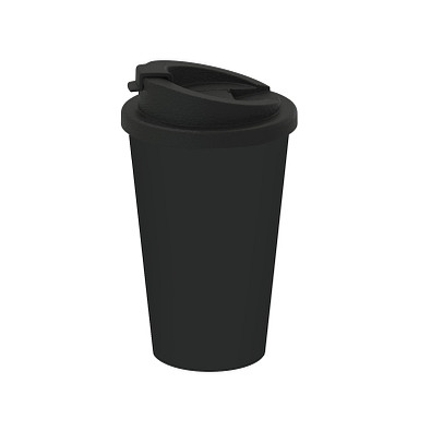 Kaffeebecher Premium Deluxe, 350 ml, schwarz/schwarz