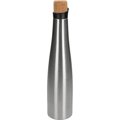 Karaffe mit Korkdeckel VELDA, silber