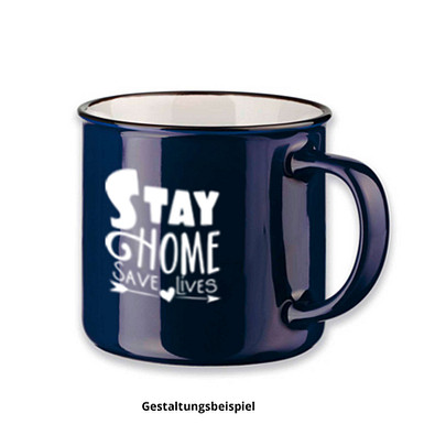 Keramiktasse Camper, Dunkelblau Keramiktasse Camper, Dunkelblau