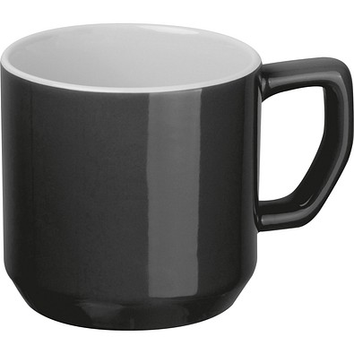 Keramiktasse Kyiv,schwarz