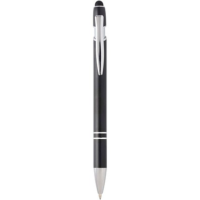 Kish Kugelschreiber mit silbernem Finish, schwarz