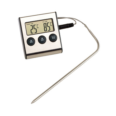Kochthermometer GOURMET,grau, silber