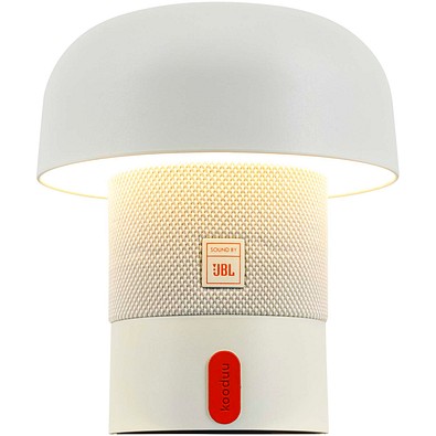 Kooduu Sensa Play Mini Tragbarer JBL Lautsprecher mit Leuchte, weiss