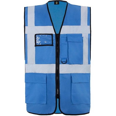 Korntex® Comfort Warnweste Hamburg, Multifunktional, L, Blau