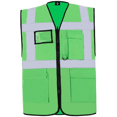 Korntex® Comfort Warnweste Hamburg, Multifunktional, L, Grün