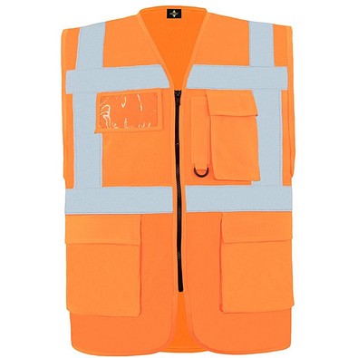 Korntex® Comfort Warnweste Hamburg, Multifunktional, L, Signal-Orange