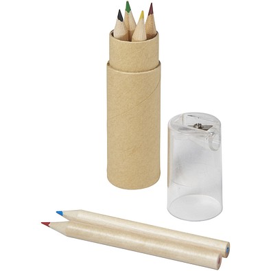 Kram 6-teiliges Buntstiftset, transparent klar