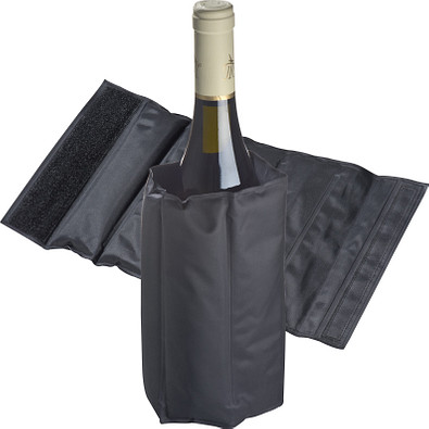 Kühlmanschette aus Nylon mit integrierten Pads, schwarz
