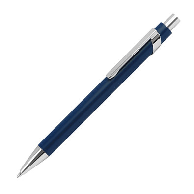 Metall-Kugelschreiber Faro, blaue Mine, dunkelblau