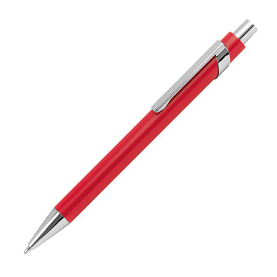 Metall-Kugelschreiber Faro, blaue Mine, rot
