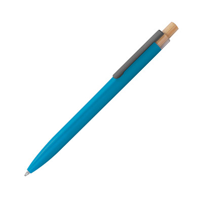 Kugelschreiber aus recyceltem Aluminium , hellblau