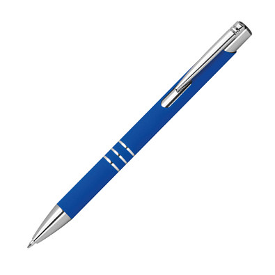 Kugelschreiber aus recyceltem Aluminium Dunmore,blau