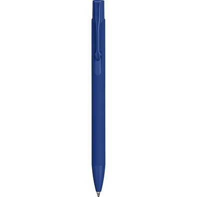 Kugelschreiber Gladys aus recyceltem Aluminium, blaue Mine, Dunkelblau
