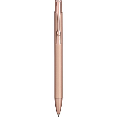 Kugelschreiber Gladys aus recyceltem Aluminium, blaue Mine, rose gold