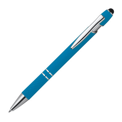 Kugelschreiber mit Muster, hellblau
