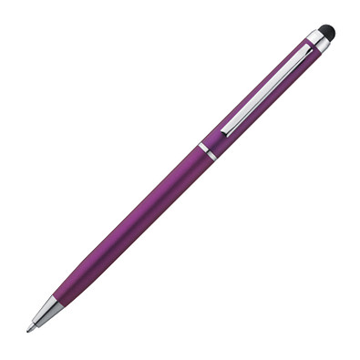 Kugelschreiber mit Touchfunktion, blaue Mine, violett