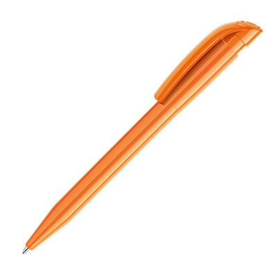 Kugelschreiber Total MADE IN EUROPE, blaue Mine, orange