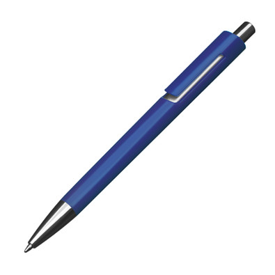 Druckkugelschreiber Pamplona, blaue Mine, blau
