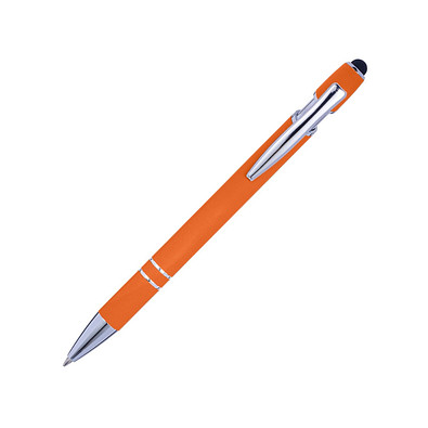LANCE® Touch-Kugelschreiber Wangerooge, blaue Mine, orange