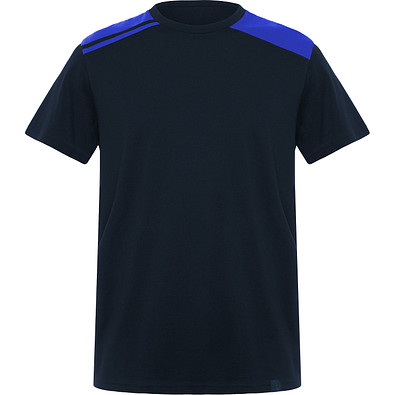 Kurzärmeliges T-Shirt Expedition in kombinierten Farben EXPEDITION, M, navy/royalblau