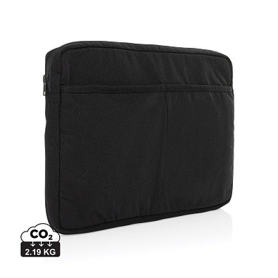 Laluka AWARE™ 15,6 Zoll Laptoptasche aus recycelter Baumwolle, schwarz