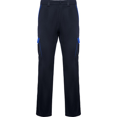 Lange Hose Trooper in Farbkombination, 42, navy/royalblau