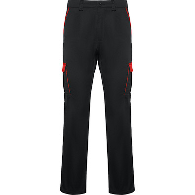 Lange Hose Trooper in Farbkombination, 42, schwarz/rot