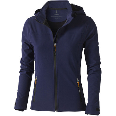 ELEVATE Damen Softshell Jacke Langley, dunkelblau, XS