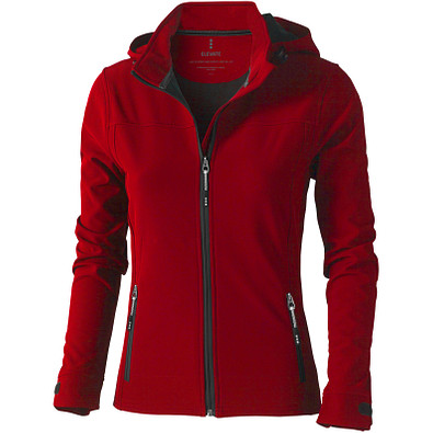 ELEVATE Damen Softshell Jacke Langley, rot, XS